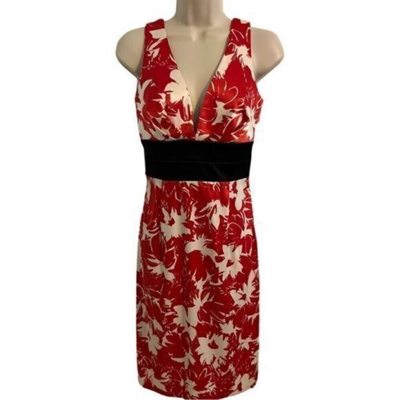 Donna Ricco NY Sleeveless Deep V Cut floral dress. Size 4 - Picture 1 of 9